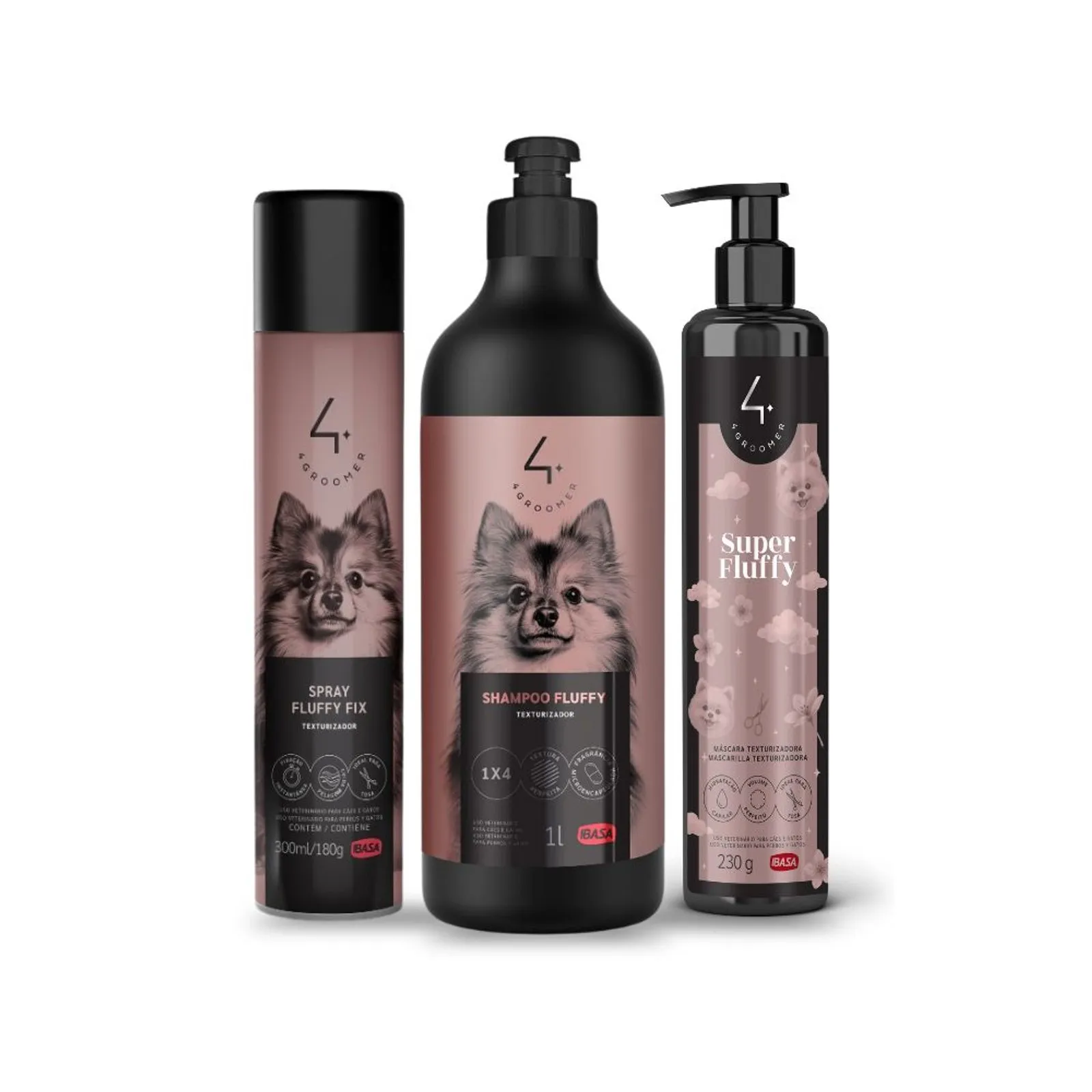 Linha Fluffy 4Groomer Ibasa